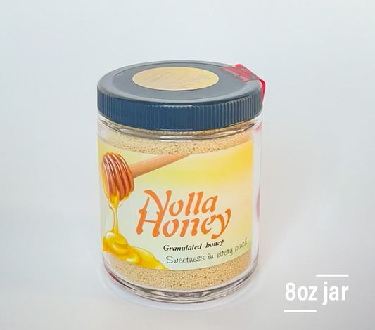granulated honey 8OZ JARS